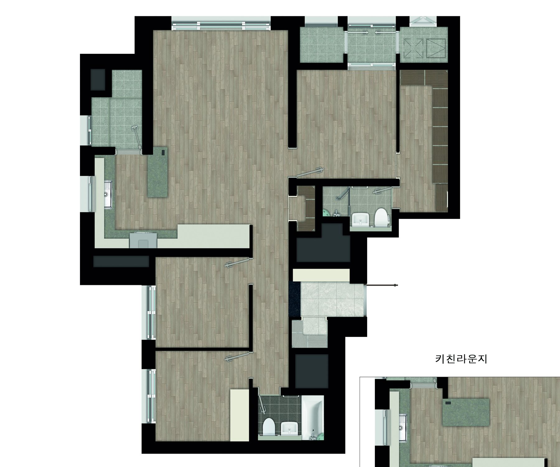 아파트 84B 평면 구성